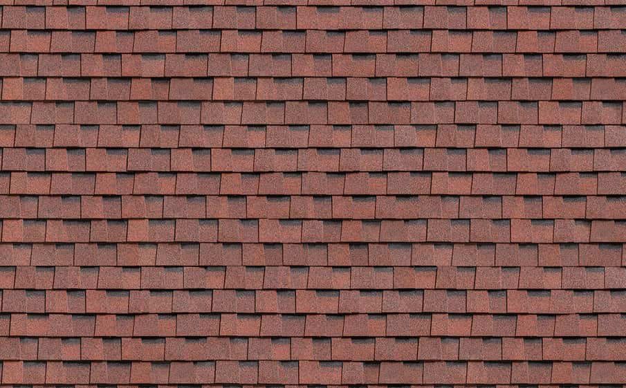 Гибкая многослойная черепица ТЕХНОНИКОЛЬ SHINGLAS Ранчо драконий зуб, Красный